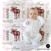 moose baby blanket