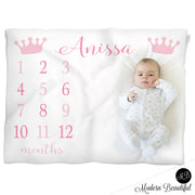 princess crown baby blanket