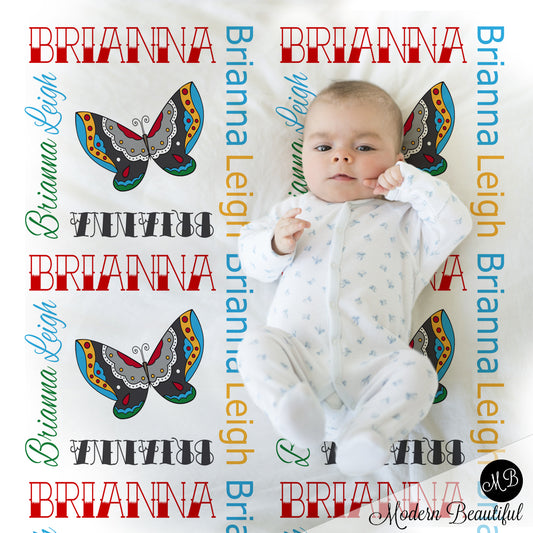 tattoo baby blanket