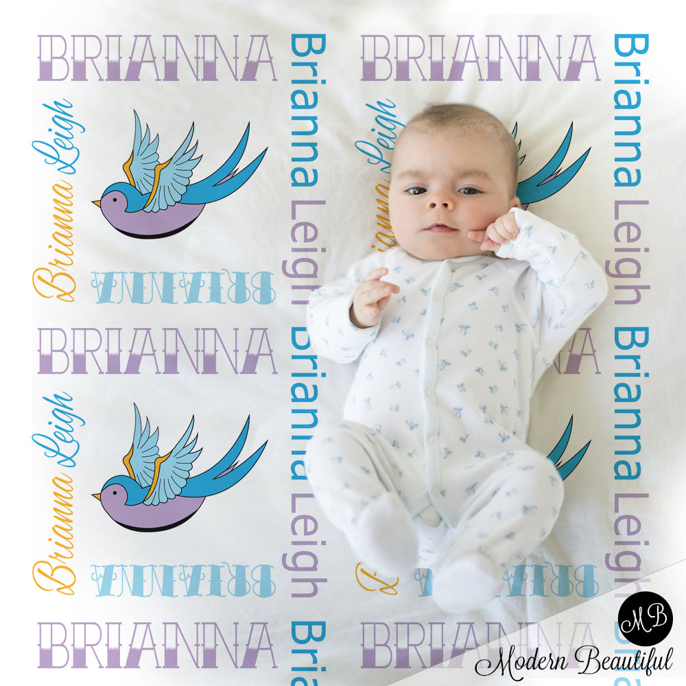 tattoo baby blanket