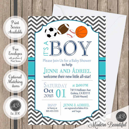 all star baby shower invitations