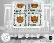 Beaver baby name blanket, beaver blanket, beaver baby gift blanket, baby swaddling blankets, baby girl or boy, baby name blanket, baby shower gift, personalized baby name blanket(CHOOSE COLORS)