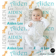 custom personalized baby name blankets