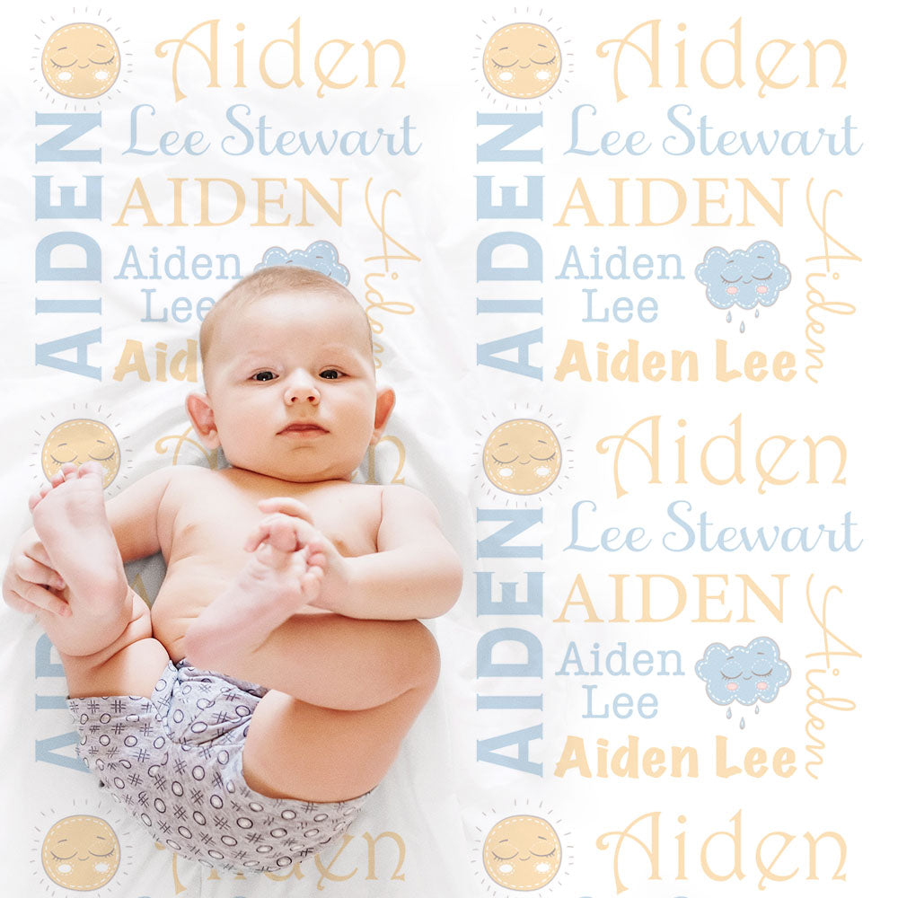 custom personalized baby name blankets