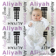 Personalized drag racing blanket, girls personalized baby name blanket, custom race tree theme gift, toddler big kid sizes (CHOOSE COLORS)