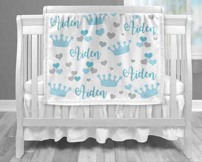 Crown Baby Blanket