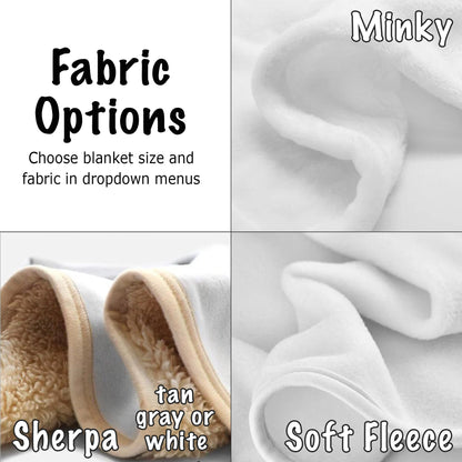 Personalized cherry baby name blanket, cherries newborn blanket with hearts, girl cherry name gift, toddler, big kid size, choose material