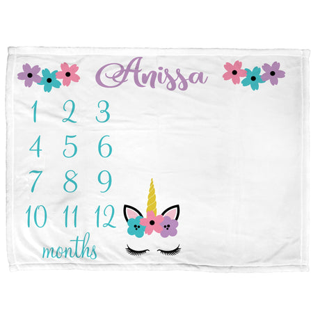 Unicorn Milestone Blanket