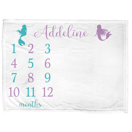 Mermaid Milestone Blanket