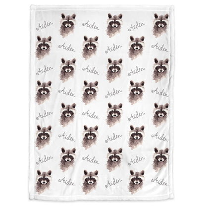 Raccoon Baby Blanket