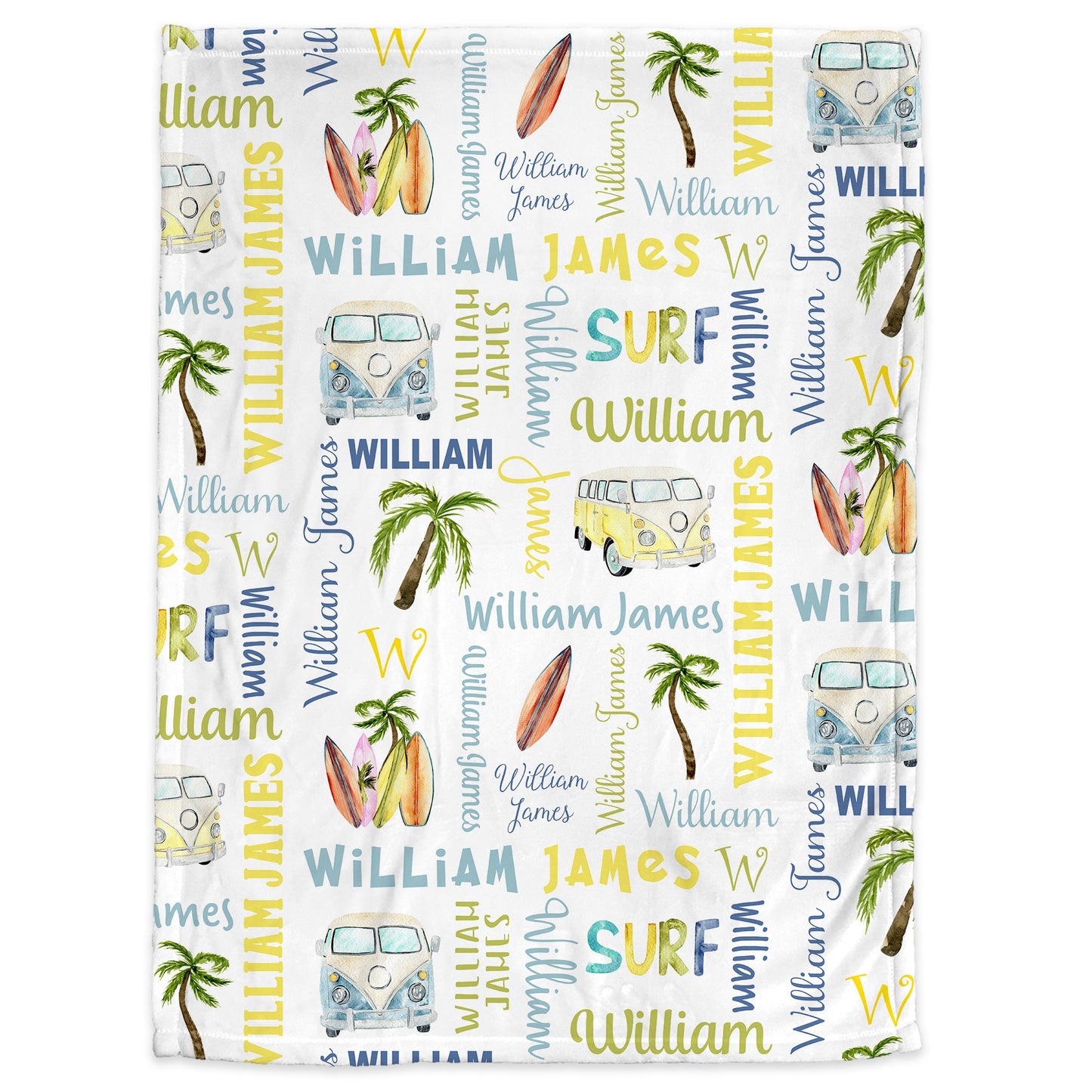Surfer Boy Baby Blanket