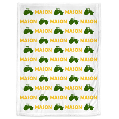 Tractor Baby Blanket