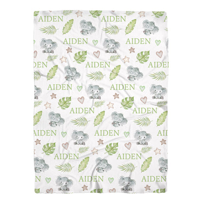Elephant Swaddle Baby Blanket