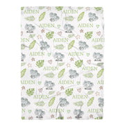 Elephant Swaddle Blanket - Jersey