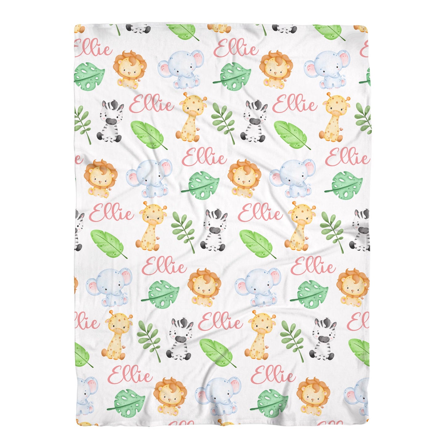 Safari Animals Swaddle Baby Blanket