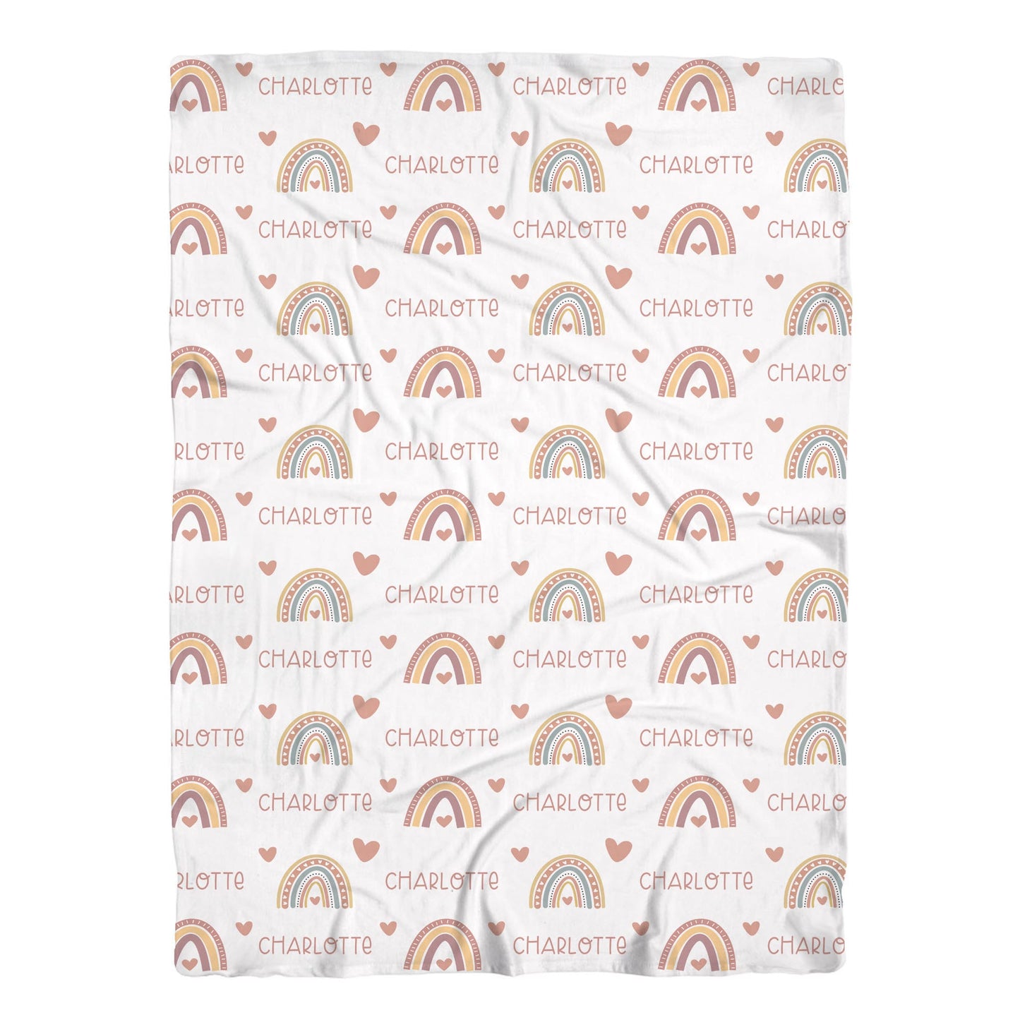 Boho Rainbow Swaddle Baby Blanket