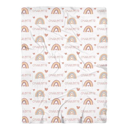 Boho Rainbow Swaddle Baby Blanket