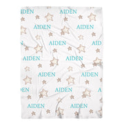 Stars Boy Swaddle Blanket - Jersey