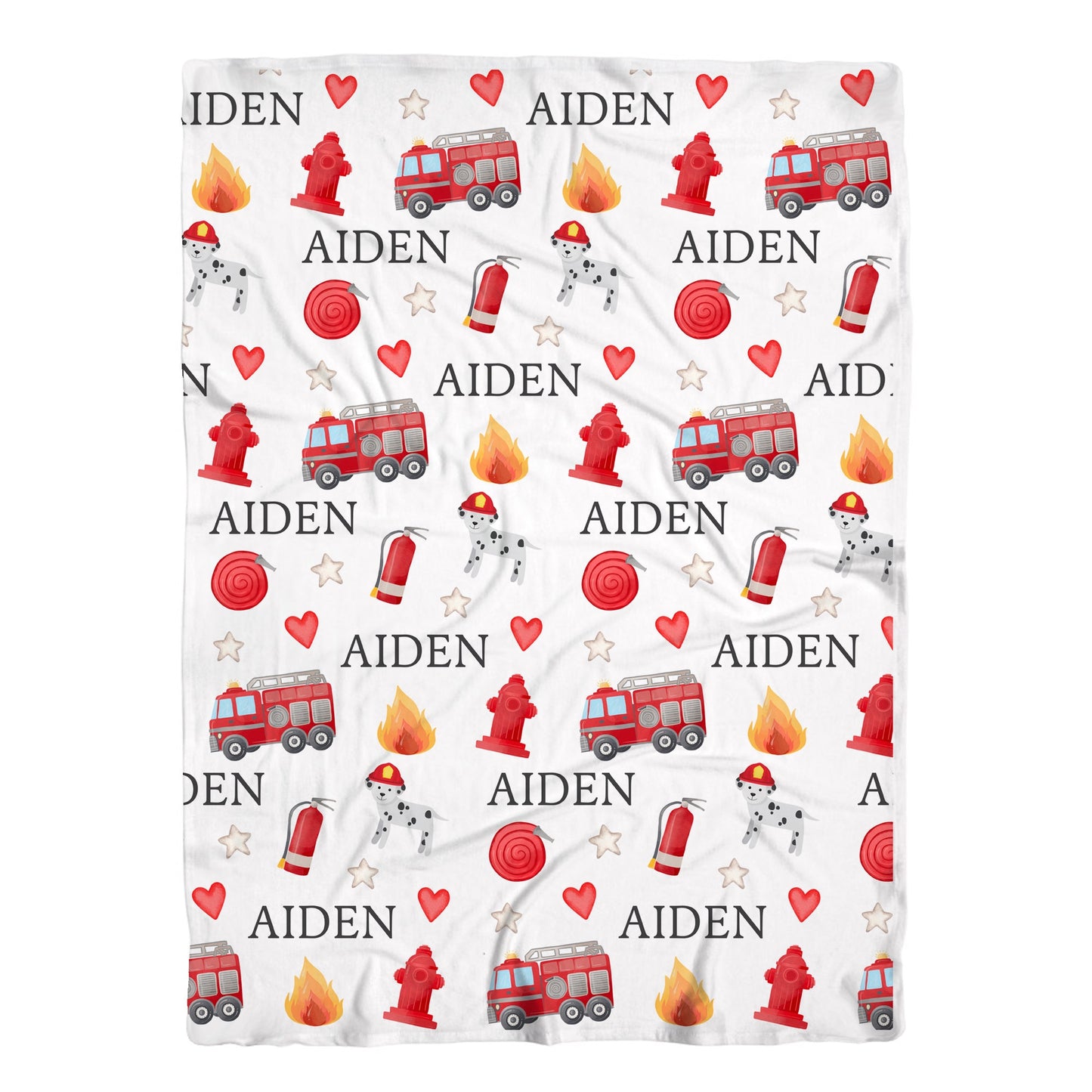Firetruck Swaddle Baby Blanket