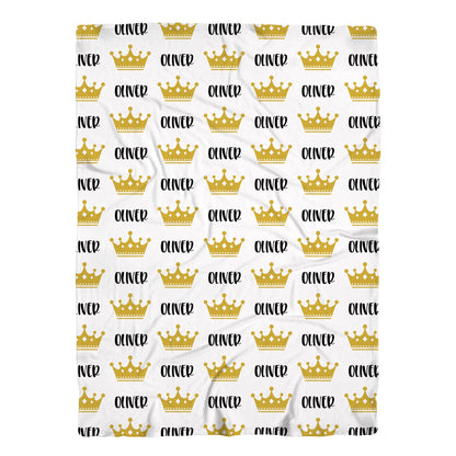 Prince Crown Swaddle Baby Blanket