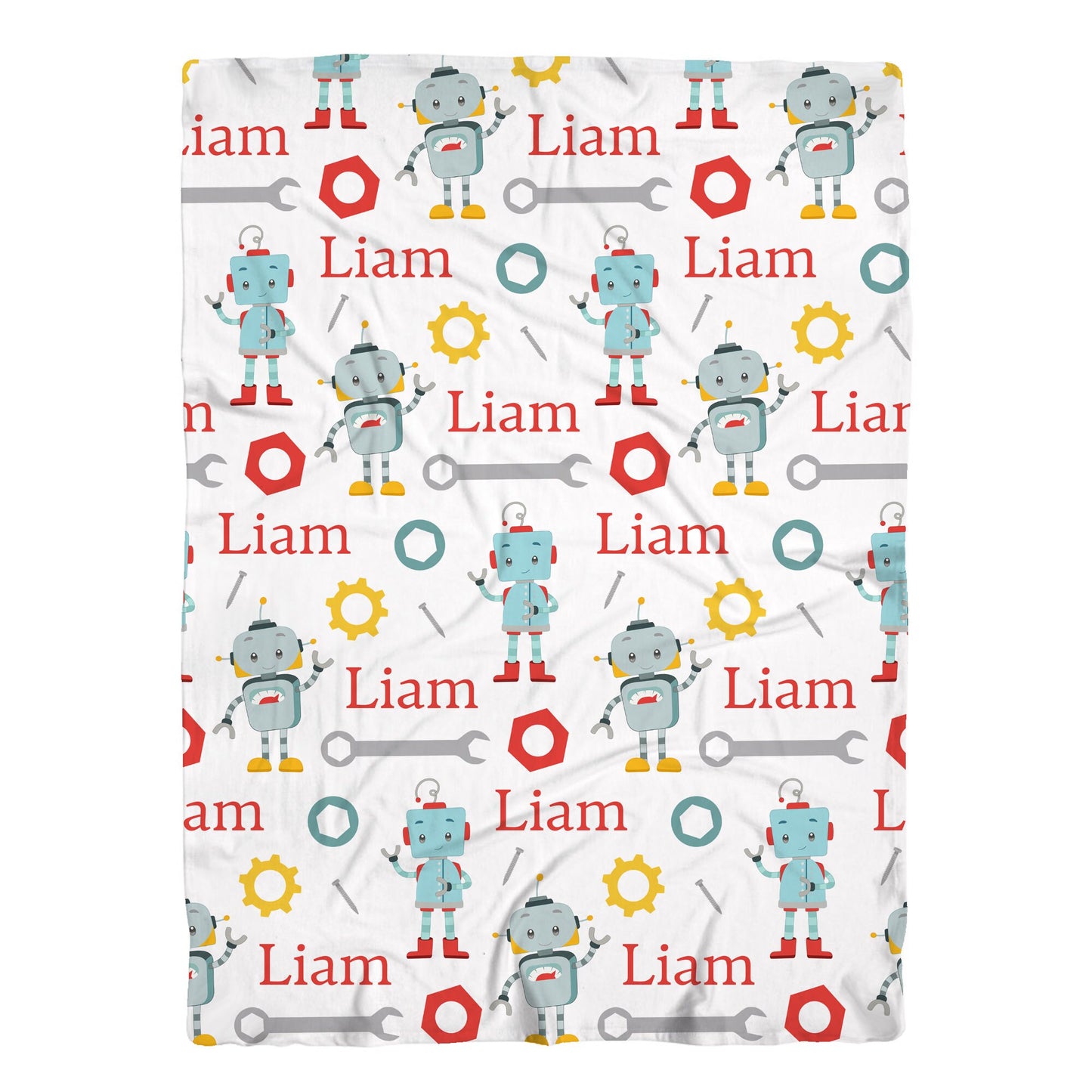 Robot Swaddle Baby Blanket