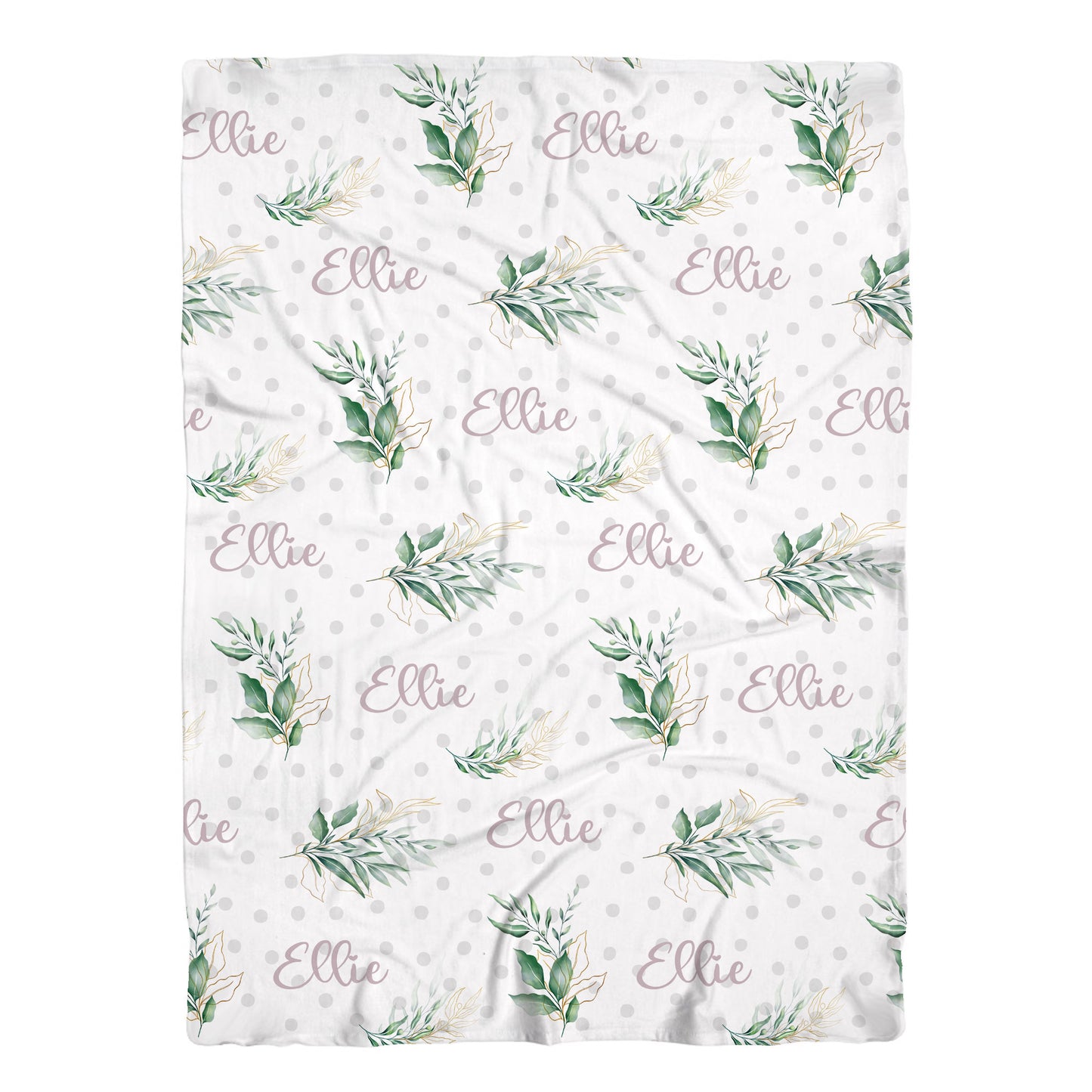 Greenery Swaddle Baby Blanket