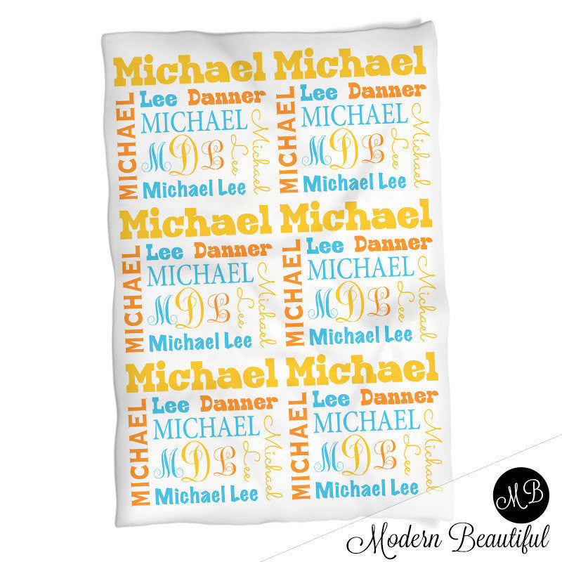 Baby boy personalized monogram baby blanket, receiving blanket, swaddle blanket, baby shower gift, boy gift, lime and navy baby blanket 1001