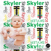 Racing blanket with race tree, Drag Racing Christmas Tree Blanket, dragster baby blanket, boy blanket, photo prop blanket, racing name blanket, blanket