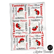 Pirate blanket- Personalized Pirate Blanket- boy blanket- photo prop blanket- pirate name blanket- blanket