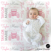 jeep 4x4 girl baby blanket