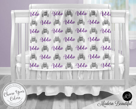 jeep 4x4 girl baby blanket