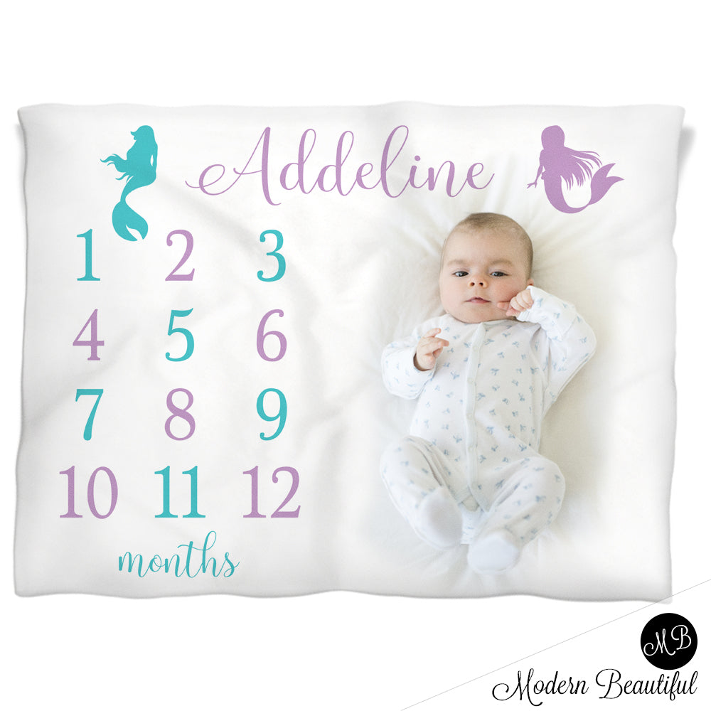 mermaid baby blanket