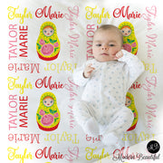 Russian doll nesting doll blanket