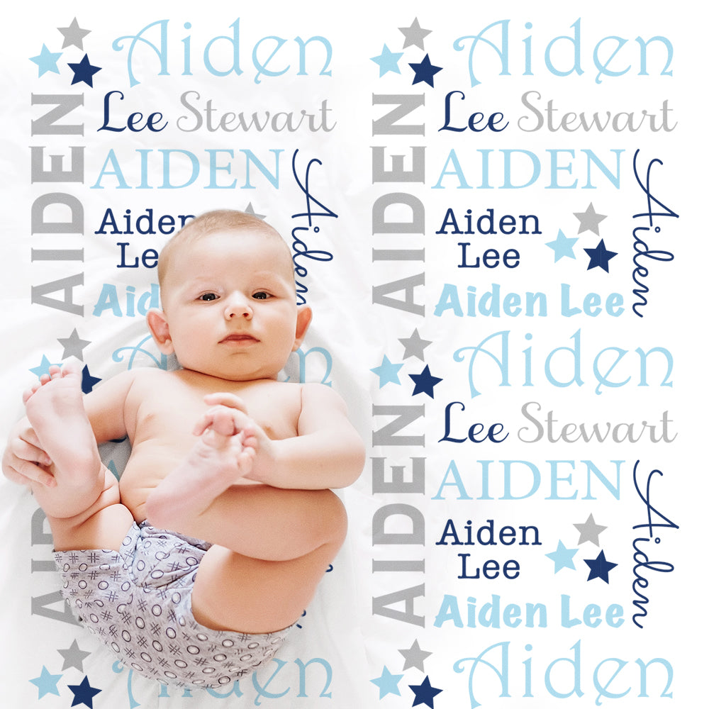 baby boy star name blanket