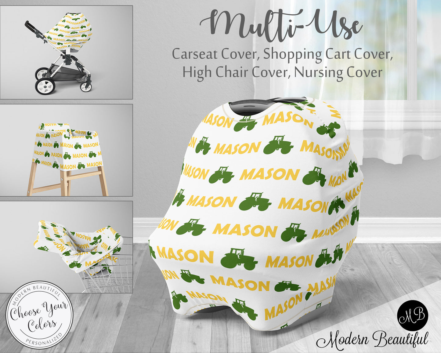 car seat stroller high chair shopping cart cover