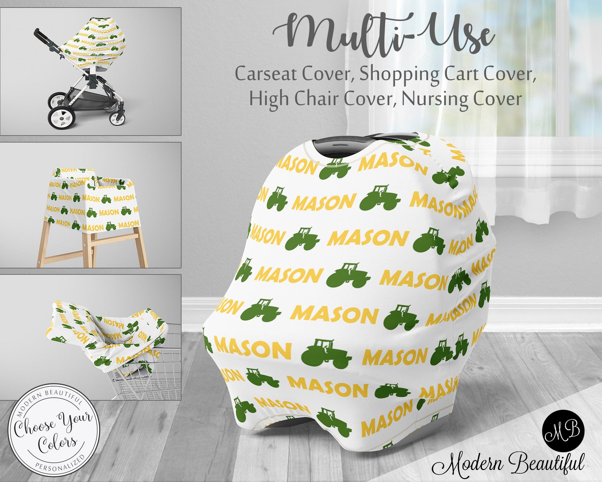 car seat stroller high chair shopping cart cover