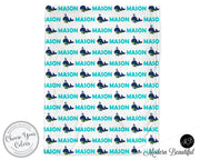 Whale baby boy blanket, aqua and black, whale baby name blanket, custom whale personalized baby gift, swaddle baby blanket, personalized blanket, boy or girl blanket, choose colors