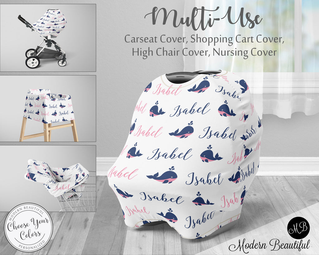 whale car seat cover